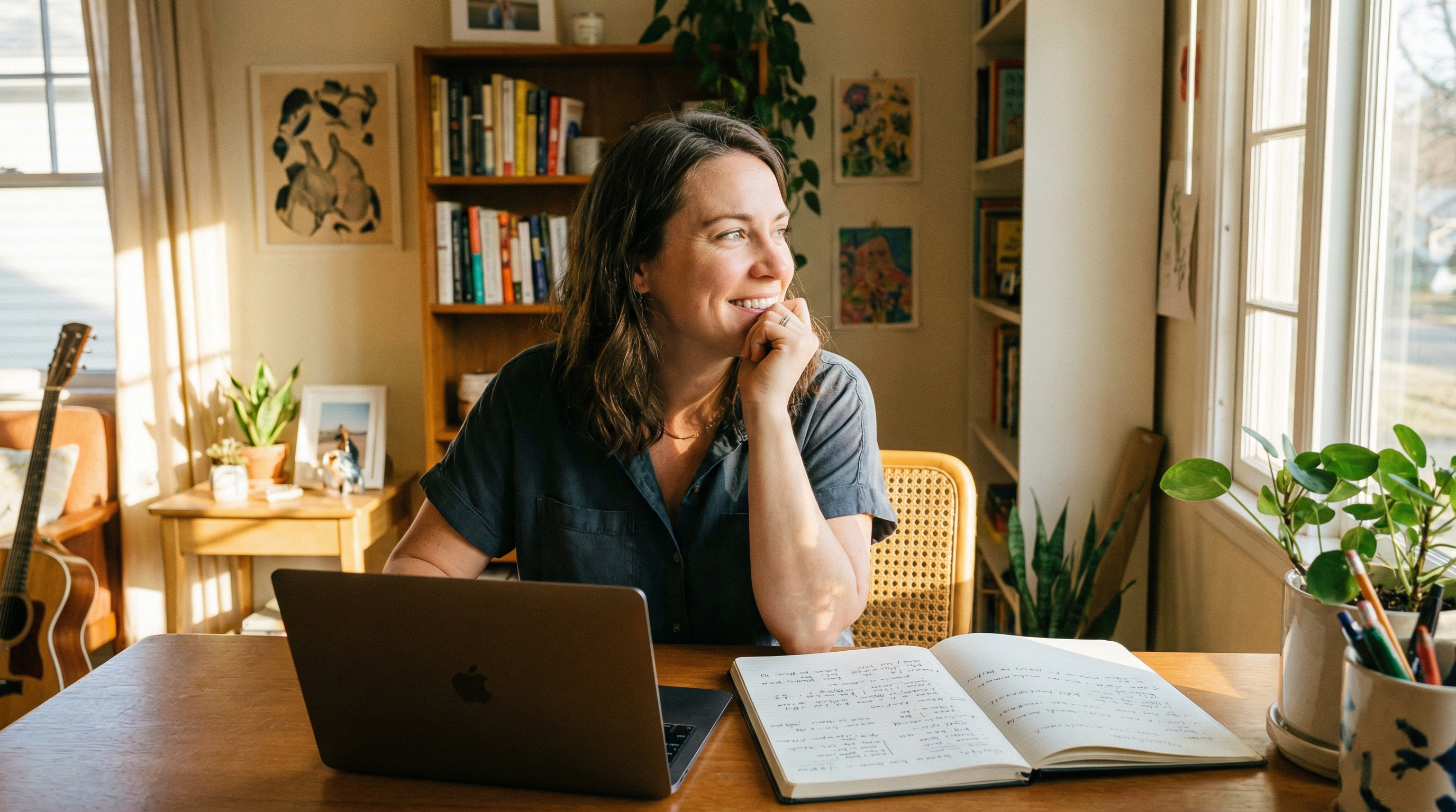 Family caregiver researching and comparing respite care providers online and by phone